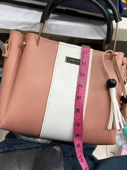 Green 5-Piece Leather Handbag Set for Women