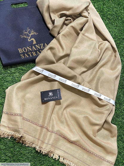 Men Wool Plain Brown Shawl Winter Wedding Warm