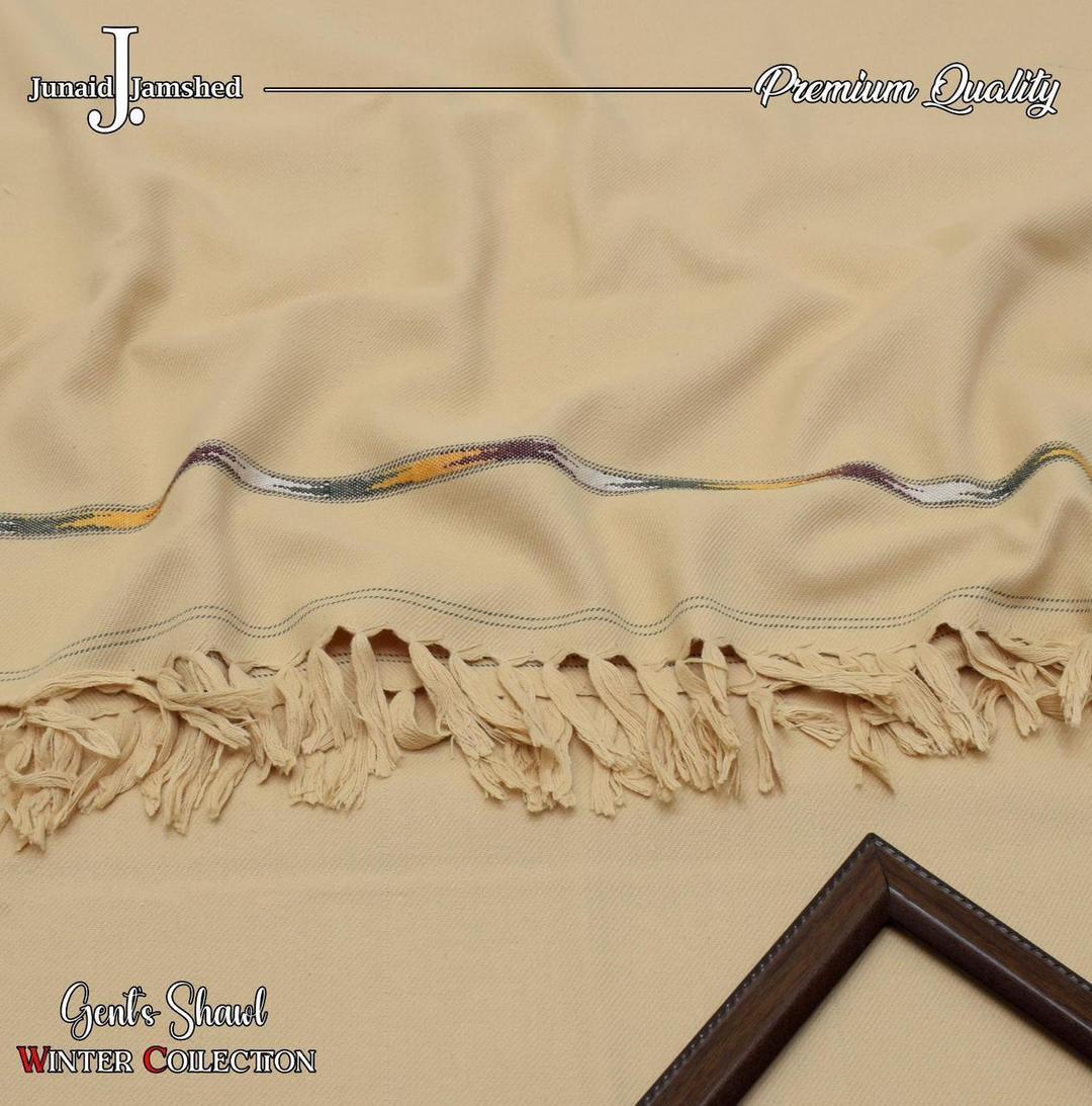Peach Wool Shawl Winter Warm Elegant Embroidered Border